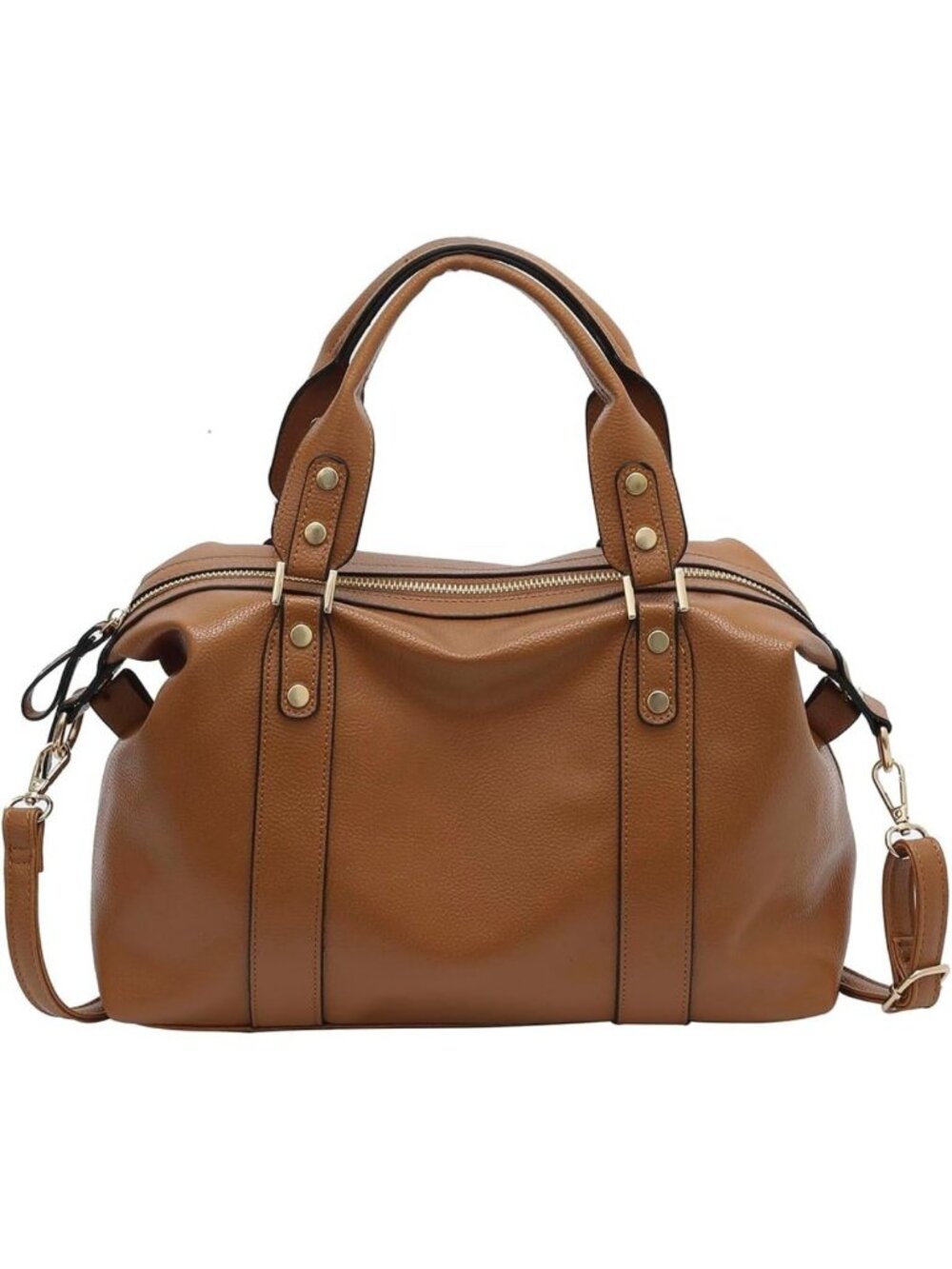 Vegan Leather Tote Bag for Women | Stylish Satchel Shoulder Purse with